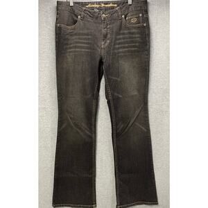 Harley Davidson Black Bootcut Jeans Size 10